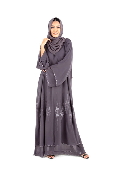 Hanayen Color Abaya with Print