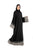 Hanayen Crepe Black Abaya With Special Embroidery Design
