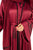 Maroon Satin Silk/ Embroidery made by Hanayen-4