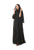 Hanayen Elegant Overlap Neda Abaya With Chiffon Inserts Highlighted With Stone Design