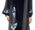 Hanayen Embellished Velvet Abaya in Organza