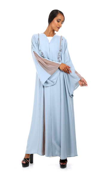 Hanayen Exquisite Color Abaya Embellished with Crystal Stone