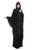 Hanayen Free Size Abaya With Crystal Details On Front And Sleeves