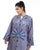 Hanayen Geometric Embroidered Abaya With Details in Crystal
