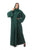 Hanayen Green Abaya with Ary Embroidery and Crystals