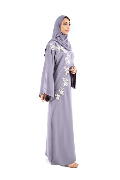 Hanayen Hand Made design in Neda Color fabric Abaya