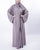 Hanayen Handmade designs Neda Grey color fabric Abaya
