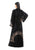 Hanayen Khaleeji Velvet Design Black Abaya