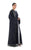 Hanayen Modern Abaya with Intricate Laser Cut Highlighted with Hand Embroidery
