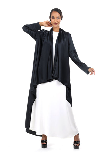 Hanayen Modern Color Cut Abaya with Inner