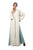 Hanayen Modern Duel Color Abaya with Hand Embroidery Details