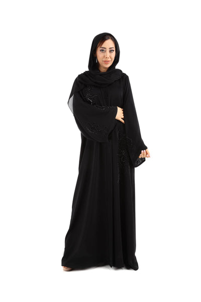 Hanayen Neda fabric Abaya with Hand-made design