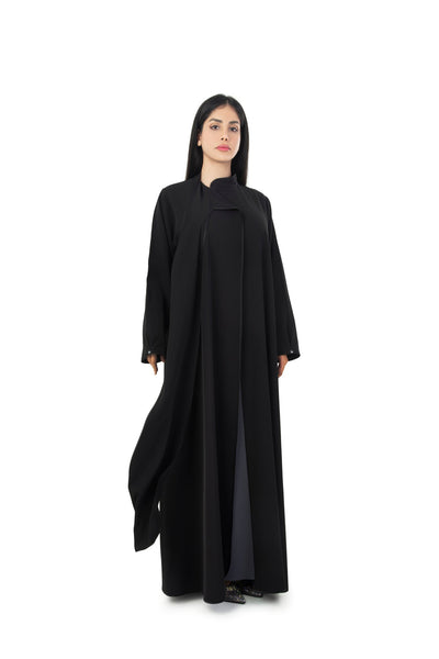 Hanayen Traditional Modest Black Abaya