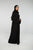 Hanayen Traditional Plain Cut Black Abaya