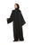 Hanayen Classic Black Abaya With Handmade Design