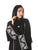 Hanayen Classic Black Abaya With Lace Inserts