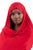 Hanayen Red Cotton Sheila With Crystal Design