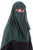 Hanayen Single Layer Green Color Niqab