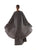 Hanayen Trendy Double layered wide sleeve Abaya with hot fix stone highlights