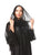 Hanayen Wedding Chiffon Abaya with French lace and detailed tulle embroidery highlighted by Crystals
