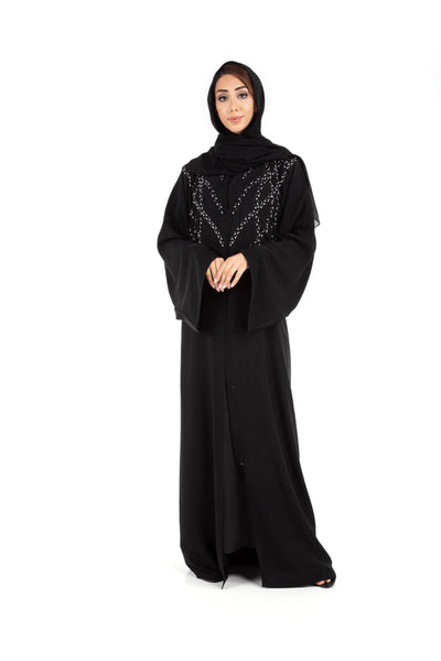 Hanayen Handmade Design Black Abaya