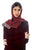 Hanayen Maroon Velvet Abaya Design