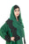 Hanayen Modest Green Abaya With Lace Insert Details