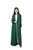 Hanayen Modest Green Abaya With Lace Insert Details