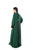 Hanayen Modest Green Abaya With Lace Insert Details