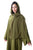 Hanayen Moss Green Plain Cut abaya