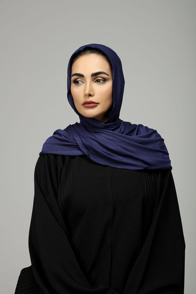 Hanayen Navy Blue Cotton Sheila