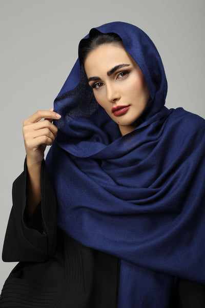 Hanayen Navy Blue Pashmina Sheila