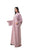 Hanayen Pink Abaya With Beads Details