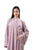 Hanayen Pink Abaya With Beads Details