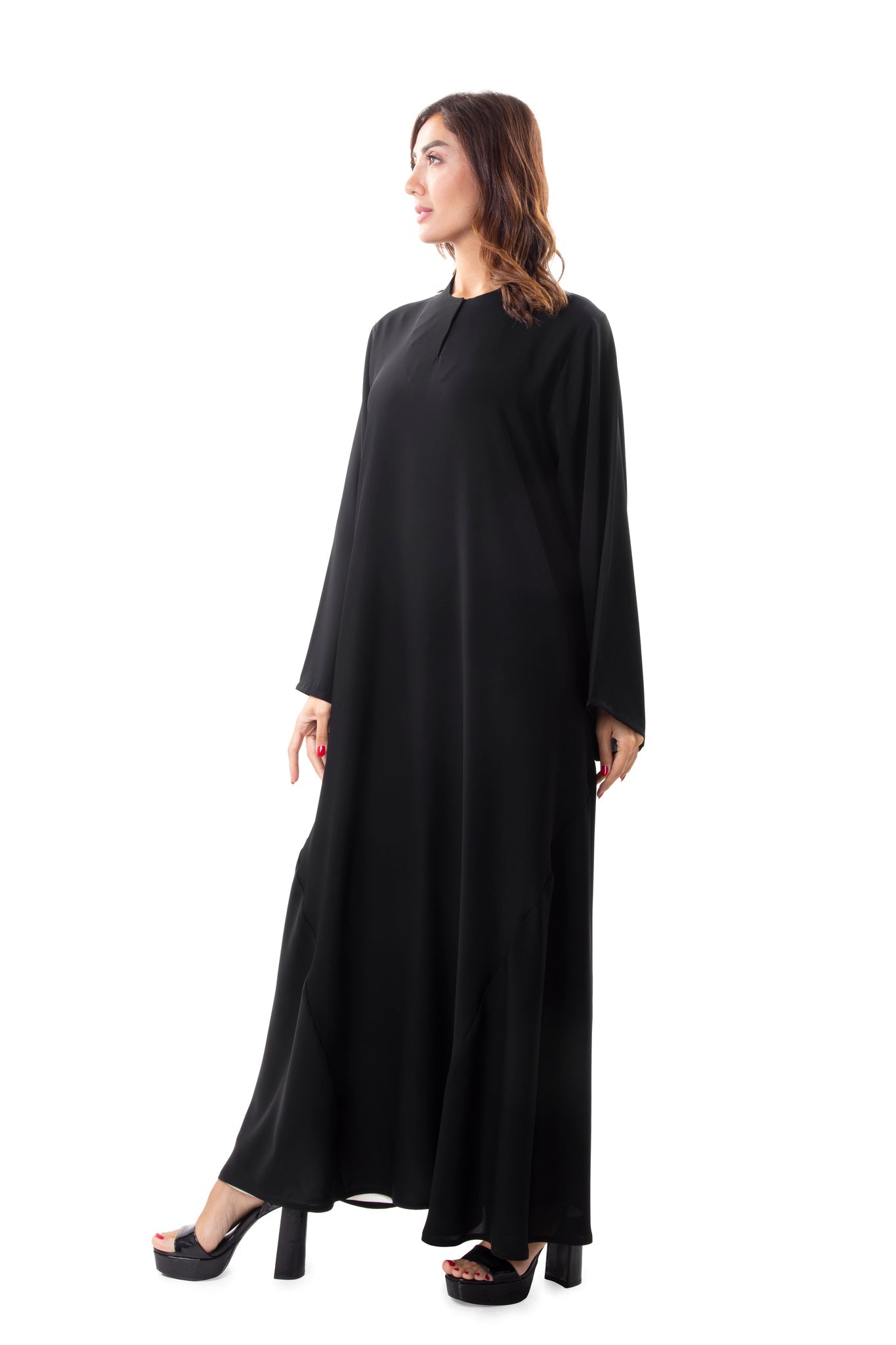 Hanayen Plain Closed Front Abaya