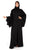 Black Crepe Abaya/ Embroidery made by Hanayen-3