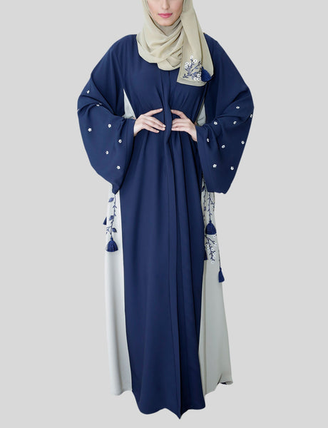 ABAYA Two colored Abaya with Embroidery