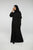 Hanayen Traditional Plain Cut Black Abaya