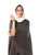 Hanayen Trendy Double layered wide sleeve Abaya with hot fix stone highlights