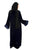 Hanayen Velvet Abaya with Lace Inserts and Crystal Details.