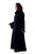 Hanayen Velvet Abaya with Lace Inserts and Crystal Details.